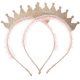 thumbnail image 1 of KAKOWELY 2 coronas para niñas, tiaras para fiestas de cumpleaños, coronas de perlas, accesorios para el cabello, diademas., 1 of 4