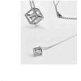 thumbnail image 3 of KATGI Fashion 18K White Gold Plated Lucky Magic Cube Austrian Crystal Pendant Necklace, 3 of 3