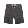 thumbnail image 3 of COOFANDY Men's Cotton Shorts Beach Elastic Waist Relaxed Fit Shorts Summer, 3 of 7