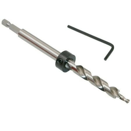 Drill Stop Collar - Hex Pocket Hole 3/8 Twist Step Drill Bit Stop Collar Set For Kreg Jig Guide