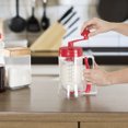 Pancake Batter Dispenser with HandCrank Whisk Lid, No Drip Pourer and