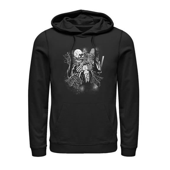 Men's Marvel Full Moon Venom  Pull Over Hoodie Black Medium
