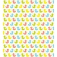 thumbnail image 3 of Rubber Duck Duvet Cover Set, Colorful Ducklings Animals Theme Pastel Girls Boys, Decorative 2 Piece Bedding Set with 1 Pillow Shams, Twin Size, Yellow Green, by Ambesonne, 3 of 3