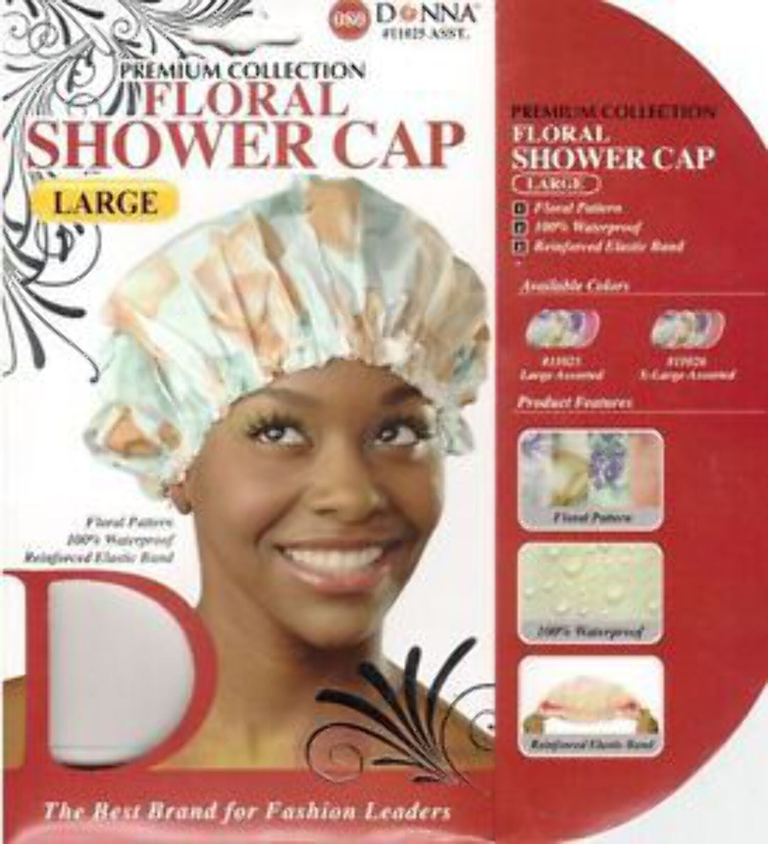 Donna Flower Shower Cap