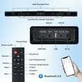thumbnail image 5 of 3 in 1 Detachable Sound Bar for TV, 100W Split Soundbars Bluetooth 5.0 Surround Sound System for TV Home Audio 36" Soundbar Speaker, ARC/Optical/AUX Connection & Remote, 6 EQ Modes, Wall Mount, 5 of 8