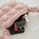 thumbnail image 2 of Bolso de nube para mujer Bolso de mano de color sólido de moda de nailon acolchado informal (rosa claro), 2 of 9