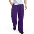 thumbnail image 6 of Mohiass Men's Fleece Sweatpants Straight Leg Casual Baggy Sweat Pants Drawstring Athletic Workout Gym Jogger with Pockets Purple M, 6 of 7