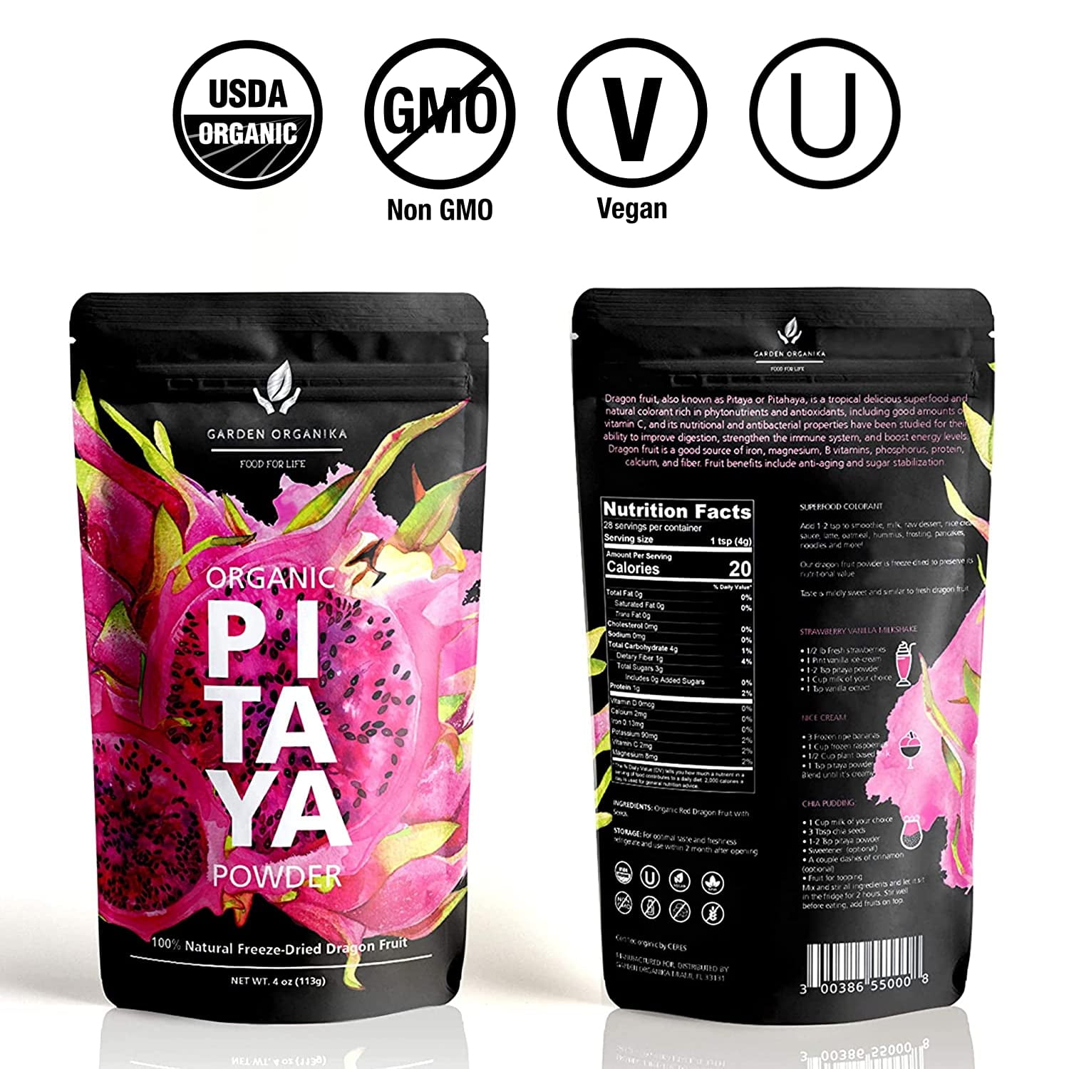 Organic Freeze Dried Dragon Fruit Powder, Pitaya, No Nepal Ubuy