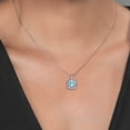 thumbnail image 3 of Gem Stone King 2.91 Ct Cushion Sky Blue Topaz 925 Sterling Silver Pendant, 3 of 5