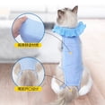 thumbnail image 2 of Cat Recovery Clothes Soft Breathable Anti-licking Bodysuit With Adjustable Buckle E-collar Substitute, 2 of 8