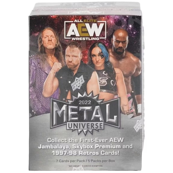 Collectible AEW All Elite Wrestling Upper Deck 2022 All Elite AEW Wrestling Trading Card BLASTER Box (5 Packs)