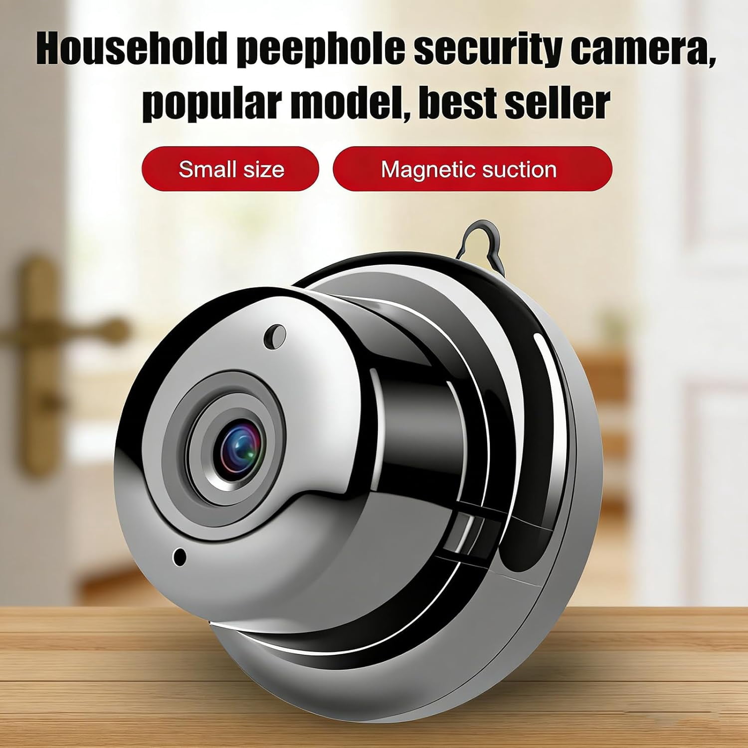Upgraded Ultra-Invisible No-Plug Camera, Invisible Mini Camera Wireless, Mini Hidden Camera, Small Cameras Hidden Wireless, Wireless Indoor Security Camera for Pet/Nanny (3pcs)