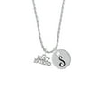 thumbnail image 2 of Delight Jewelry Silvertone Best Friend Silvertone Script Initial Disc - S - Charm Necklace, 20"+3", 2 of 4