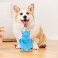 thumbnail image 3 of KAKOWELY Interesante juguete para perros con forma de dinosaurio de dibujos animados, juguete molar para cachorros, juguete de látex con sonido chirriante., 3 of 5