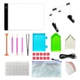 thumbnail image 1 of Sidaley Juego de herramientas de pintura de diamantes a4 Tablero de luz Juego de herramientas de bordado de diamantes pinturas, 1 of 1