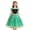 Regal Green Coronation Gown, variant on Nordic Princess Costume Dress Winter Kingdom Royal Gown Festive Cosplay Party Outfit Floral Printed Capelet Ballgown