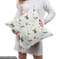 thumbnail image 5 of Ambesonne Xmas Fabric by the Yard Upholstery, Reindeers and Triangles Art, 10 Yards, Pale Brown Grey and White, 5 of 5