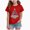 Y131-Red, variant on ORT Toddler Girls Boys Christmas Graphic T-Shirts Holiday Short Sleeve Tees Tops Xmas Short Sleeve Tops