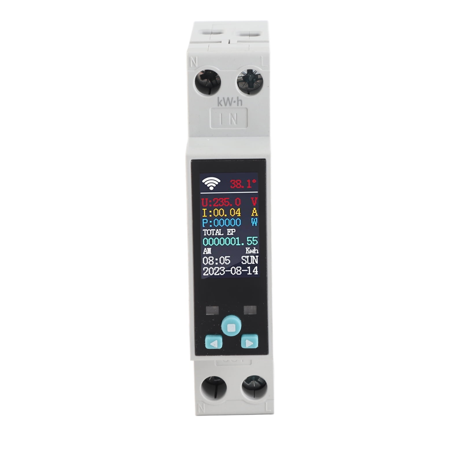For For Tuya Wifi 35mm DIN RAIL Switch Intelligent Meter Circuit Breaker LED Energy Meter KWh Power Timer Relay APP Control With Metering And Prepaid Function