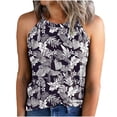thumbnail image 2 of CHUMUD Womens Trendy Tank Tops Sleeveless V Neck Floral Halter Casual Basic Top Summer Going Out, 2 of 5