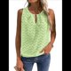 thumbnail image 2 of Camisola Informal con Bordado de Ojales para Mujer, Holgada, Sin Mangas, Cómoda y para Verano. Amarillo-Verde L, 2 of 9