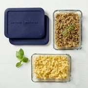 Anchor Hocking Glass Food Storage Containers with Lids, 3 Cup Rectangular, Set of 2