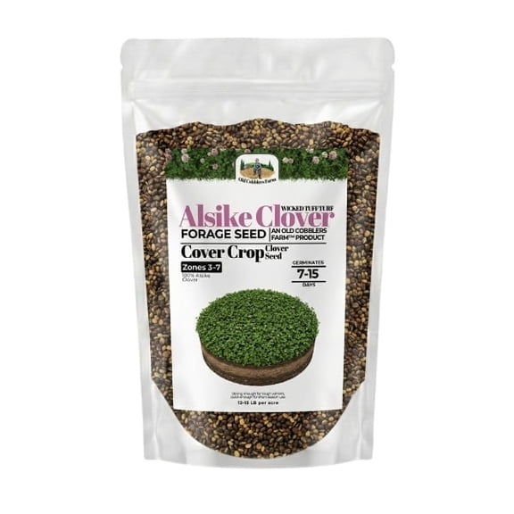 Old Cobblers Farm™ Wicked Tuff Turf Alsike Clover (Legumes) (5 lbs | 10 lbs | 15 lbs | 20 lbs) (5lbs)
