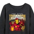 thumbnail image 3 of Marvel Iron Man - Tony Stark - Women's French Terry Pullover Long Sleeve Shirt, 3 of 5
