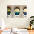 thumbnail image 3 of Elephant Stock Old Airplane Windows Wall Art - Horizontal Canvas Wall Art - Living Room Wall Decor - Transportation Canvas - Beige And Blue Decor - 12" x 8", 3 of 8