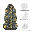 thumbnail image 3 of Lsque Citrus Fruits Elegant Lemons Pattern Car Seat Covers for Front Seats , Waterproof Seat Covers for Cars, Sporty Front Seat Covers,Car Seat Cover Protector Front Seats, 3 of 5
