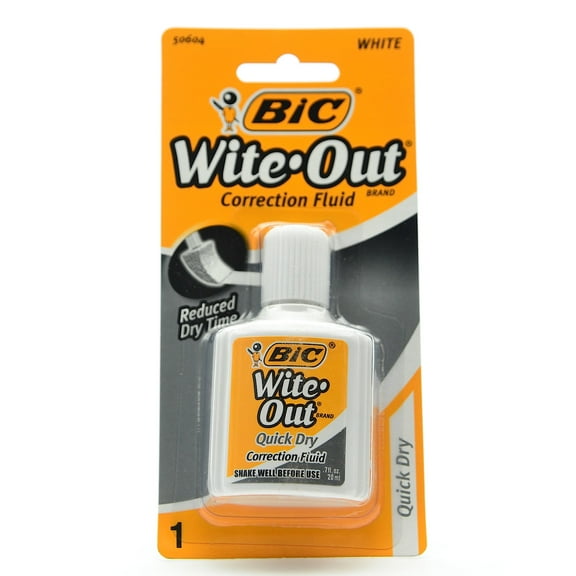 Wite-Out Quick Dry Correction Fluid 0.7 oz. bottle (pack of 12)