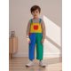 thumbnail image 5 of Peto vaquero infantil de color contrastante, sin mangas, con cuello cuadrado y largo completo, con tirantes ajustables., 5 of 9