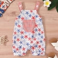 thumbnail image 2 of TOWED22 Baby Girl Summer Clothes Cute Ruffle Romper Sleeveless Rompers Dress Newborn Girls Infant Jumpsuit Clothing Watermelon Red,6-9 M, 2 of 7