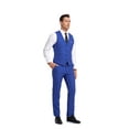 thumbnail image 6 of ETHAN 2 Piece Young Mens Suits Regular Fit Royal Blue Slim Fit Casual Suit for Men XL, 6 of 8