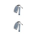 thumbnail image 2 of Kenally Funda para llave de coche, soporte para llaves de desbloqueo de 360 ​​°, funda para mando a distancia antiarañazos, protector de Azul plateado 2piezas, 2 of 6