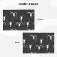 thumbnail image 3 of Placemats Set Of 4 / 6, Gothic Style Cool Goat Skull_A Placemats For Dining Table Indoor/Outdoors Heat Resistant Washable Placemats 18" X 12", 3 of 8