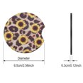 thumbnail image 4 of Furniture Qwtwty Removable Car Water Cup Mat 1 Pack 2.56 Inch Absorbent Cup Mats, 4 of 6