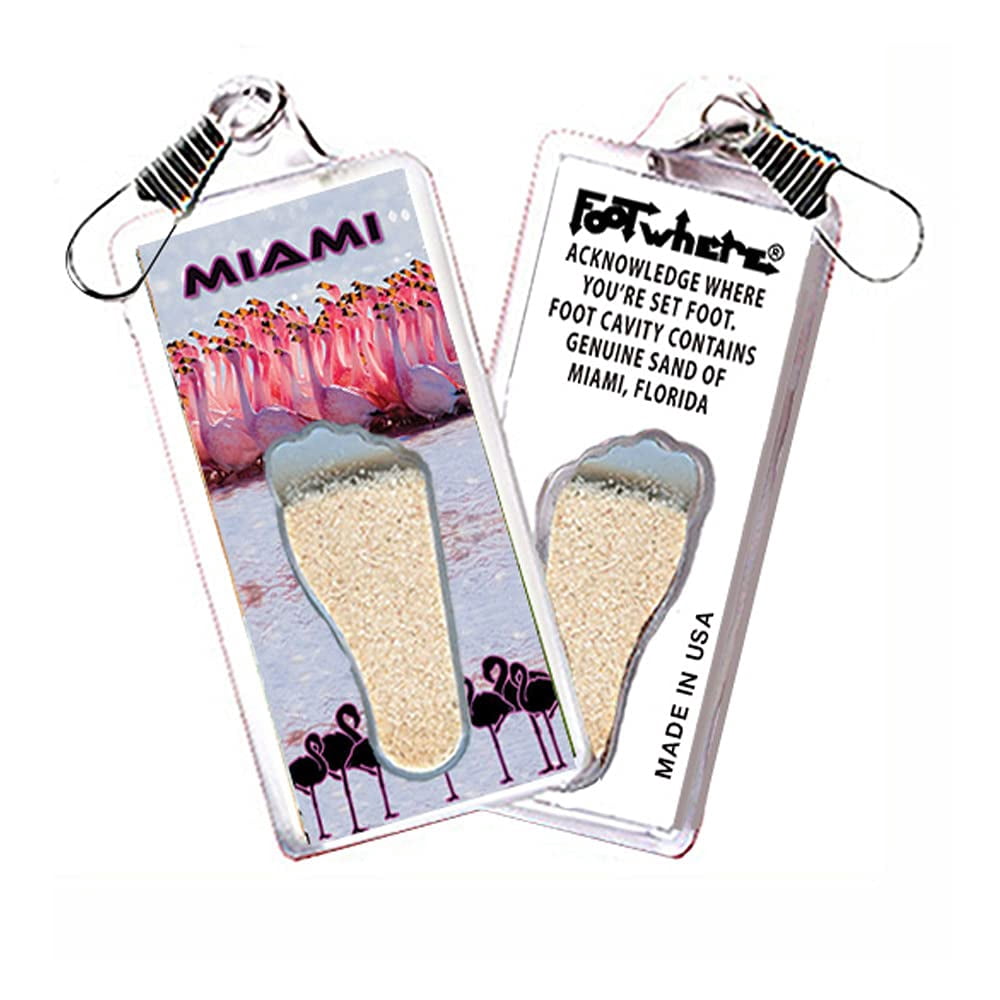 Miami FootWhere® Souvenir Lanyards. (MSB300 - Assorted) 6 Piece Set.