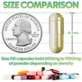 thumbnail image 2 of XPRS Nutra Size 00 Empty Capsules - 1000 Count Clear Empty Vegan Capsules - Vegetarian Empty Pill Capsules- DIY Vegetable Capsule Filling- Veggie Pill Capsules Empty Caps Pills, 2 of 5