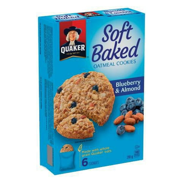 Biscuits à l’avoine tendres aux bleuets et amandes cuits au four de Quaker 6 biscuits de 35 g