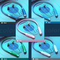 thumbnail image 3 of Matsuzay Auriculares inalámbricos para colgar en el cuello Auriculares recargables compatibles con Bluetooth Type7 NO7, 3 of 6