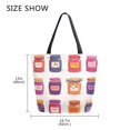 thumbnail image 5 of FORMRS Womens Canvas Tote Bag with Zipper Inner Pocket Shoulder Handbag, Jam Jars, 5 of 7