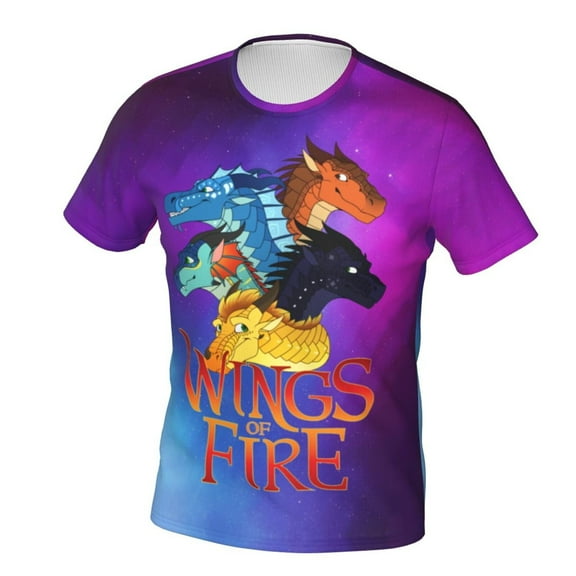 Wings Of Fire Unisex 3d Pattern Printed Short Sleeve T-Shirts Casual Graphics Tees Small