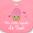 thumbnail image 4 of Inktastic 2nd Birthday Cupcake Girls Cute Girls Baby Bib, 4 of 4