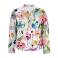 thumbnail image 5 of Karight Womens Button Down Shirt Long Sleeve Blouse, 5 of 5