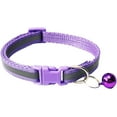 thumbnail image 2 of 2-Pack Footprint & Reflective Cat Collar with Bell Basic Dog Cat Collar Buckle Adjustable Polyester Cat Dog Collar or Seatbelts, 2 of 3