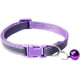thumbnail image 2 of Paquete de 2 huellas y collar reflectante para gatos con cascabel Collar básico para perros y gatos Hebilla Collar ajustable de poliéster para perros y gatos o cinturones de seguridad Xemadio WMZL-635-4, 2 of 3