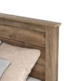thumbnail image 4 of GALANO Tiena Knotty Oak Queen Bed Frame with Headboard – Wood Slat Support, 4 of 7