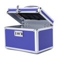 thumbnail image 2 of HEWEI WORKS Combination Locking Medication Box with Portable Storage Case, 10.2''x 6.8''x 6.8'', Childproof Medicine Lock Organizer, Lockable Box for Documents & Valuables (Blue/Small), 2 of 4