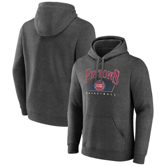 Men's Charcoal Detroit Pistons Selection Pullover Hoodie